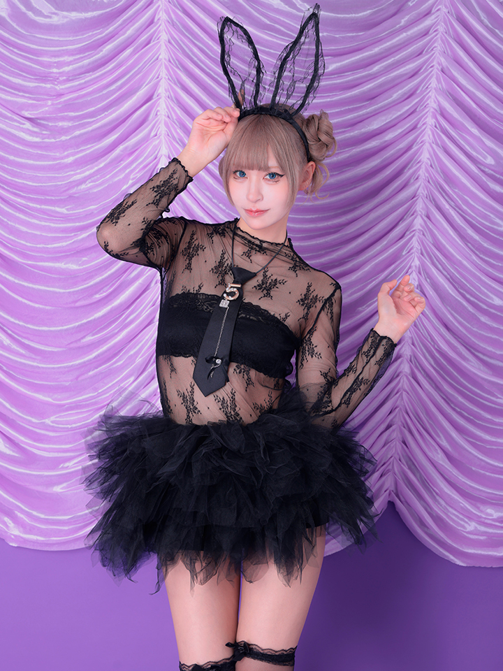 BUNNY CHAN HOUSE（バニーチャンハウス） コスプレ専門店  【4点セット】Charles de tyutyu Bunny. 黒 シャルルド チュチュ バニー vcscd-0059-a-nk イメージ画像03