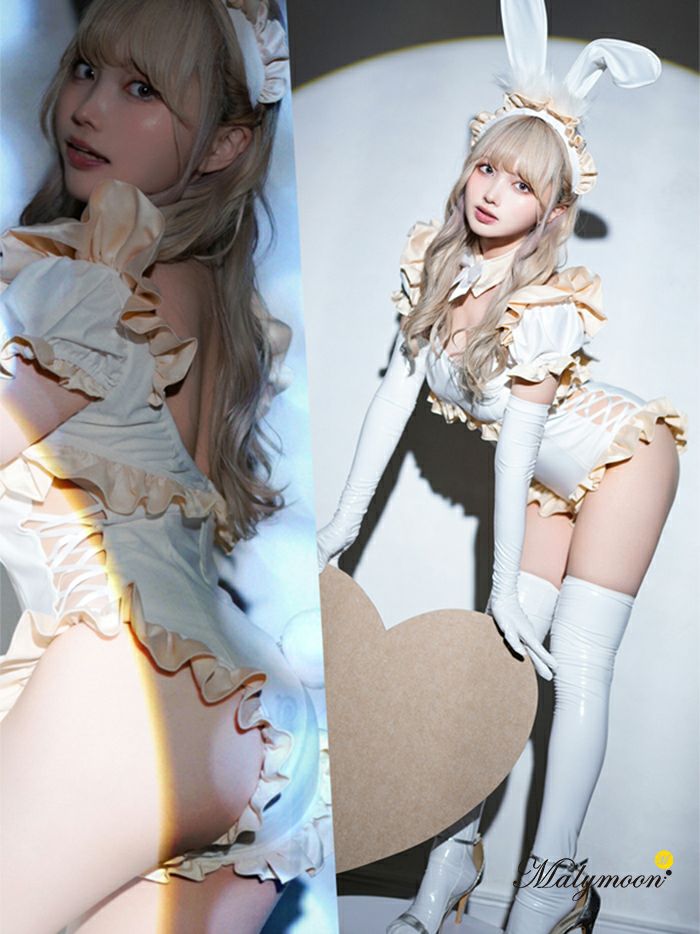 5点セット】Malymoon マリームーン フレンチメイドバニー ホワイト