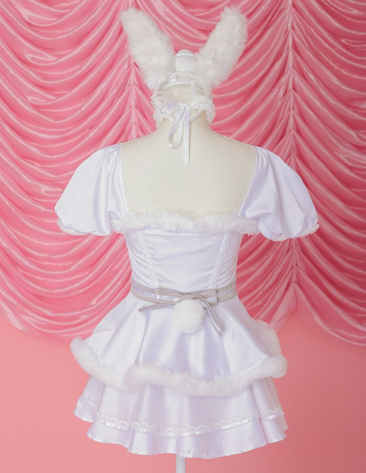 10点セット】vanityME. × Malymoon クラシカルレースバニー ホワイト