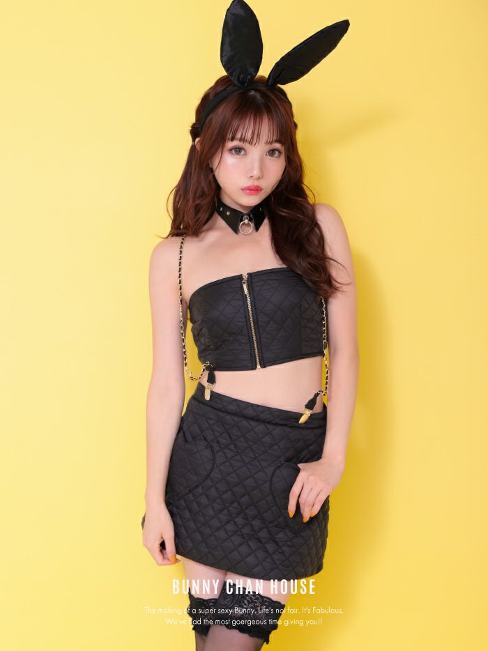 【3点セット】Nylon BUNNY ナイロン バニー ブラック [みゆちゃん着用]vcsbn-10210-my