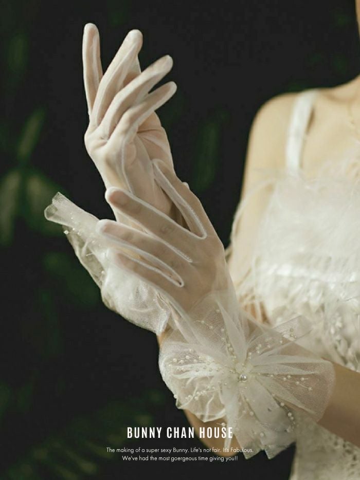 ウェディンググローブ ショート ホワイト vcsit-21011