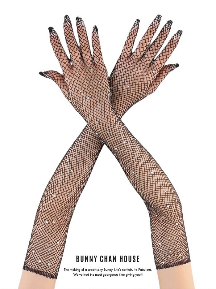 ラインストーン付きグローブ