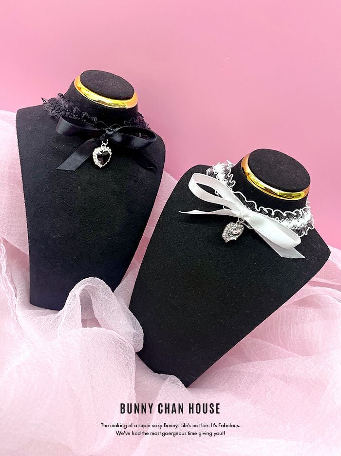 #レースリボンーチョーカー 