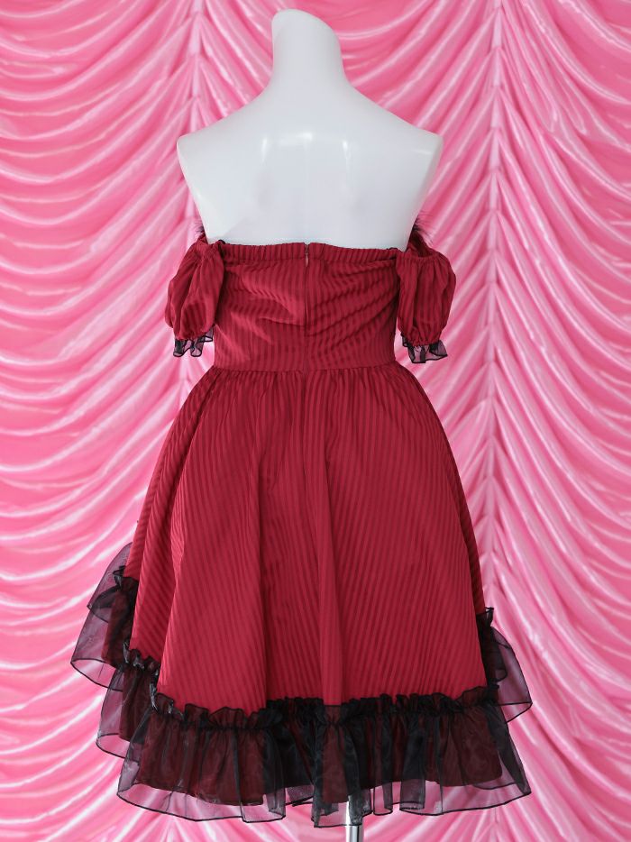 【2点セット】Gothic Bride Bunny. ゴシックブライドバニー #LadyRed レッド [チロルちゃん着用] vcsbn-240320-3c-ch
