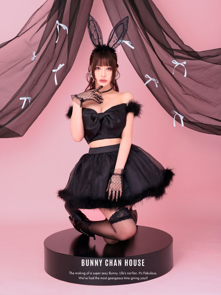 【3点セット】J CORE Bunny ブラック [チロルちゃん着用] vcsbn-240573-1-ch