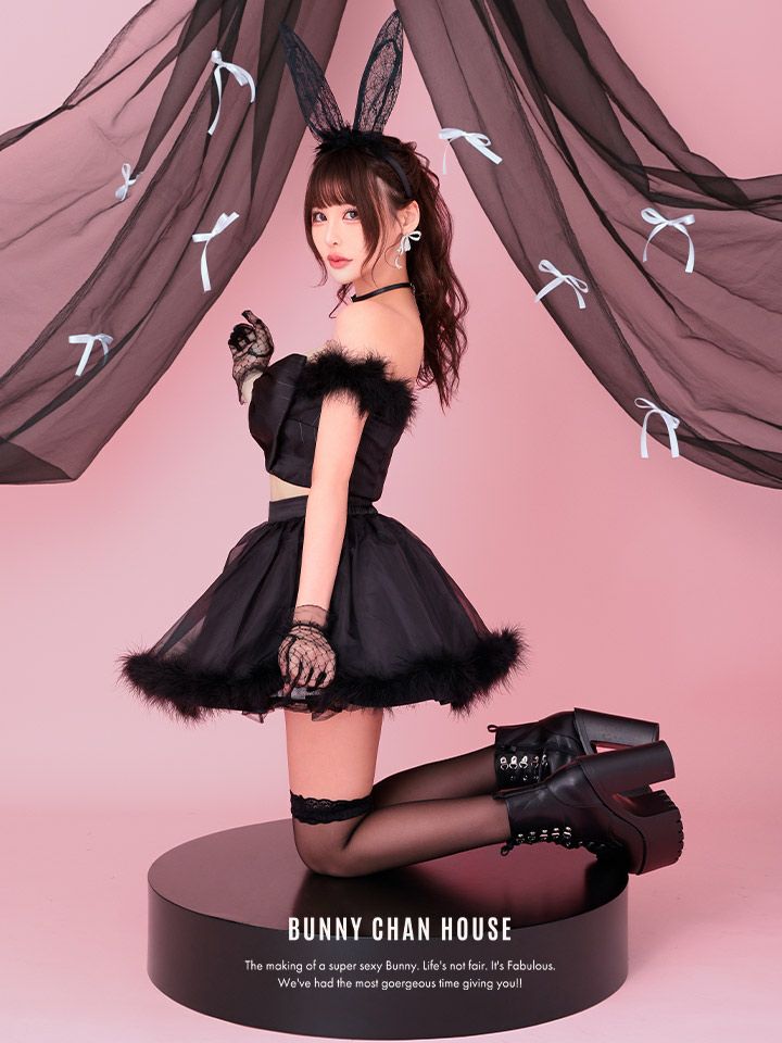 【3点セット】J CORE Bunny ブラック [チロルちゃん着用] vcsbn-240573-1-ch