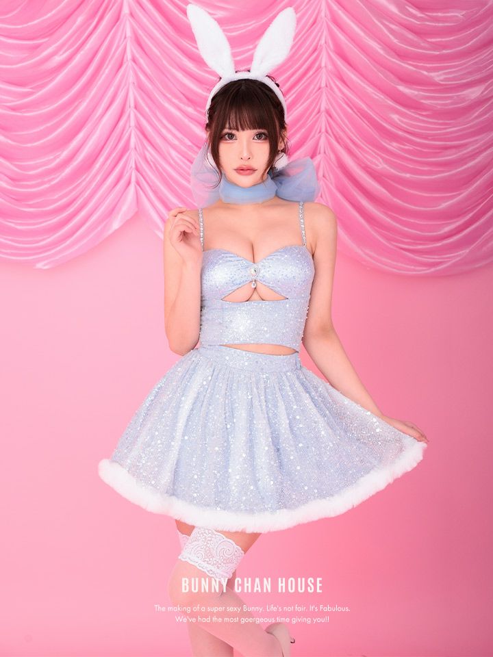 コスプレ衣装　Malymoon レースアップデニムバニー レースアップデニムバニードレス《オリジナルコスプレ6点セット