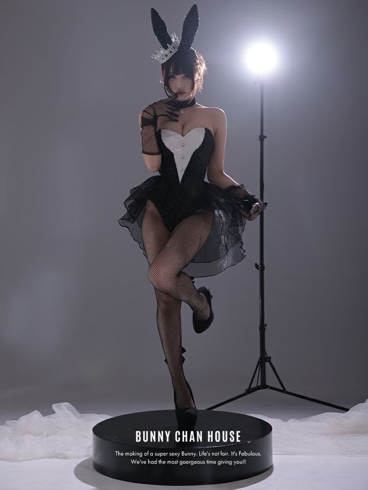 【3点セット】diamond jewelry bunny ダイアモンドジュエリーバニー ハイレグ ブラック vcsbn-250240-2