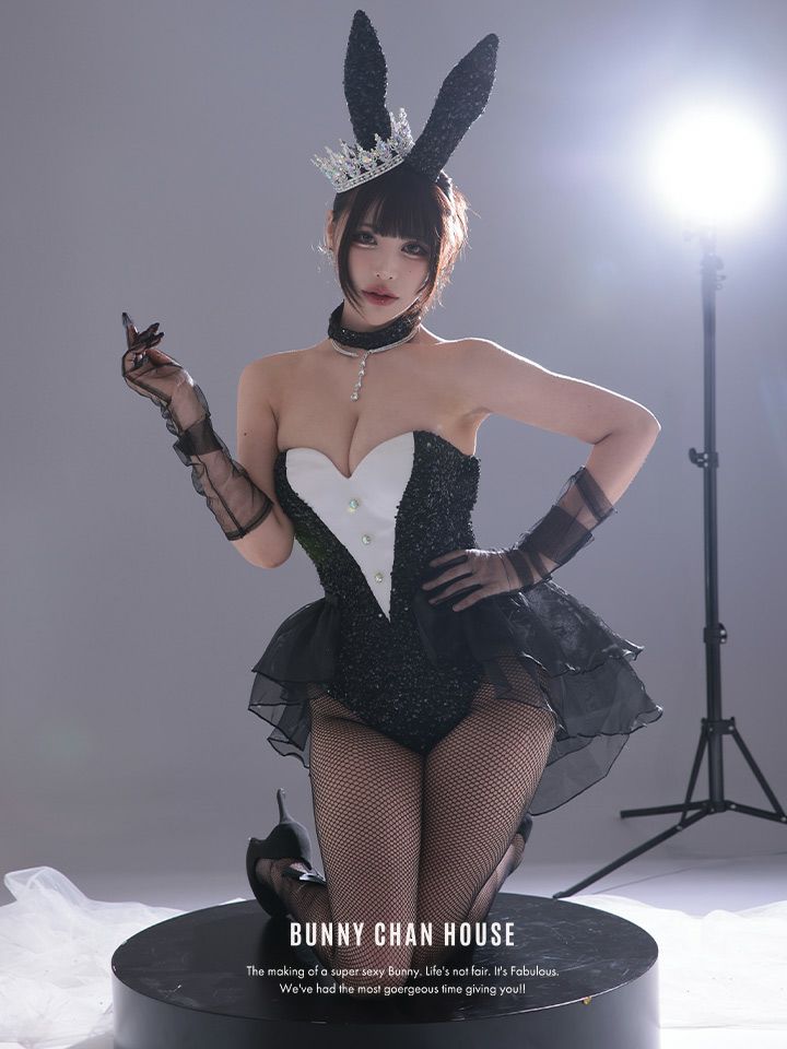 【3点セット】diamond jewelry bunny ダイアモンドジュエリーバニー ハイレグ ブラック vcsbn-250240-2