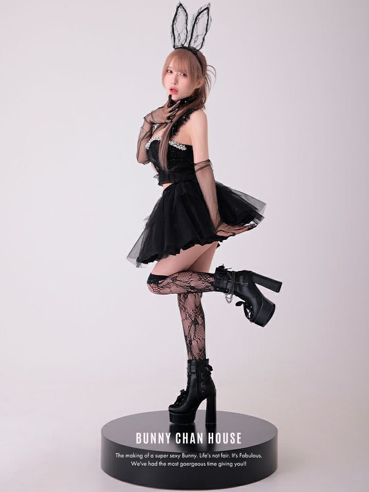 【4点セット】Tutu Baby Bunny トゥトゥ ベイビー バニー ブラック vcsbn-250230-1b