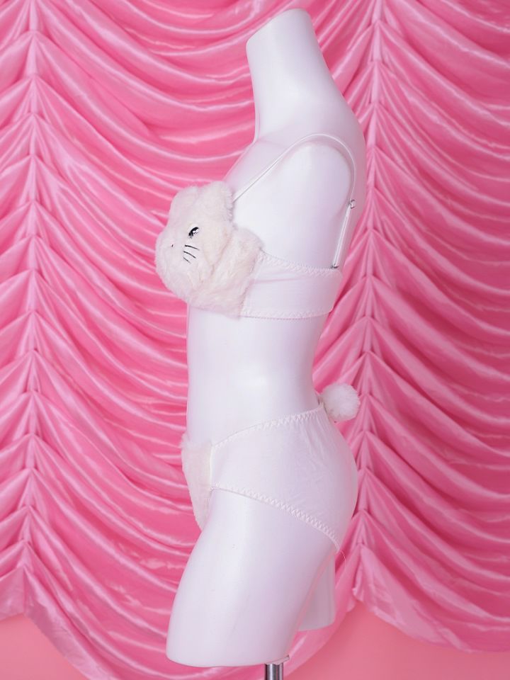 【3点セット】Petit bunny face Dreamy lingerie costume ミニうさドリーミーランジェリーバニー ホワイト vcsbn-25073-1