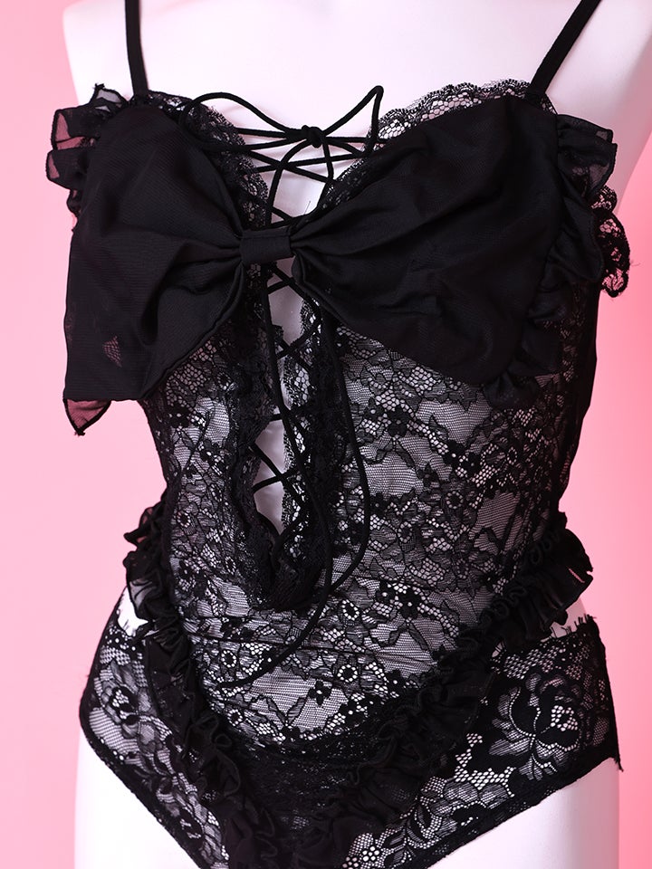 【5点セット】Feminine teddy lingerie bunny フェミニンテディランジェリーバニー ブラック vcsbn-3073-1