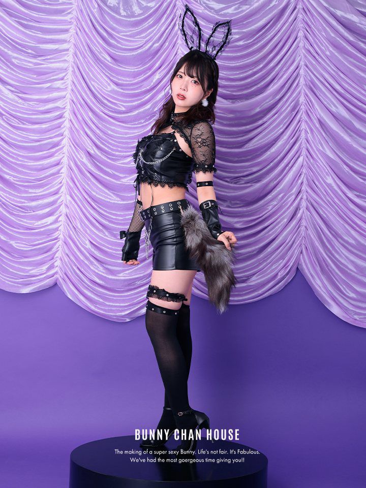 【14点セット】 vanityME. × Malymoon フェティッシュレザーバニー ブラック mlcs25046-1b-tm