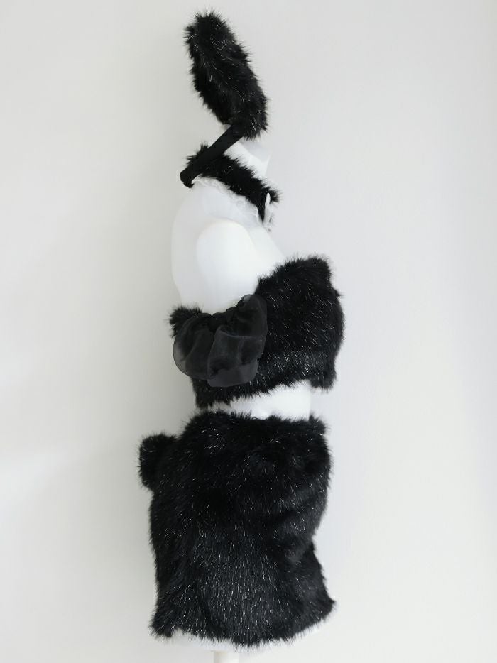 【5点セット】ときめきバニーブラック  vcsbn-230485-2a-sm