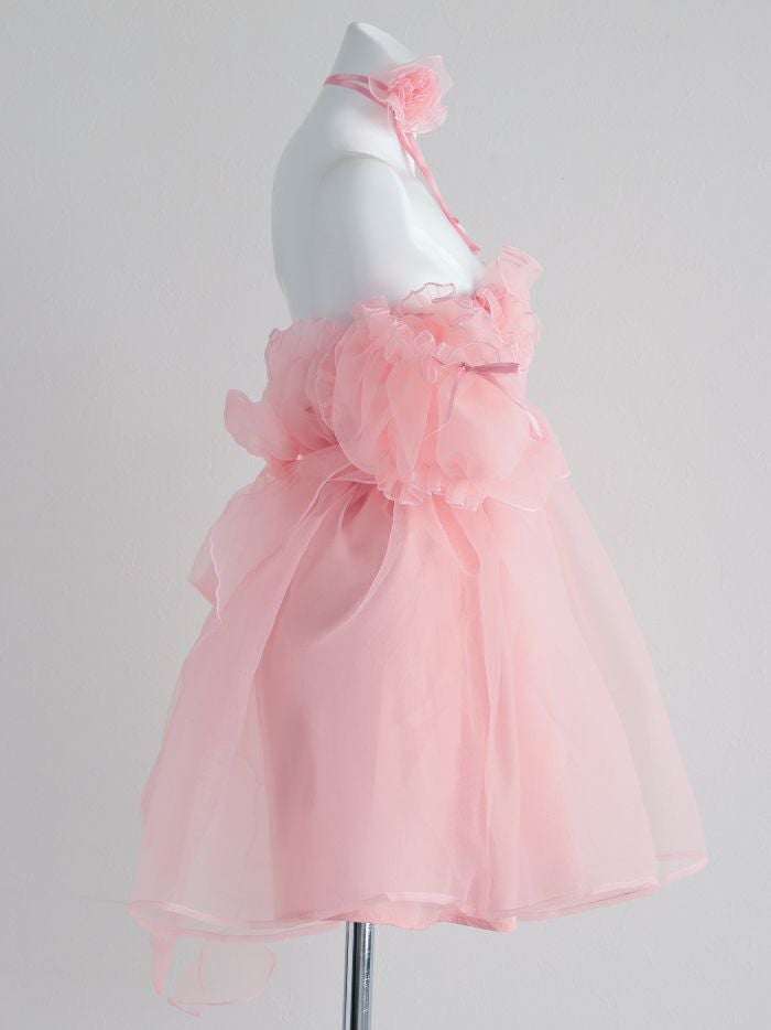 【6点セット】Flower Tulle BUNNY フラワーチュールバニーピンク vcsbn-23341-3