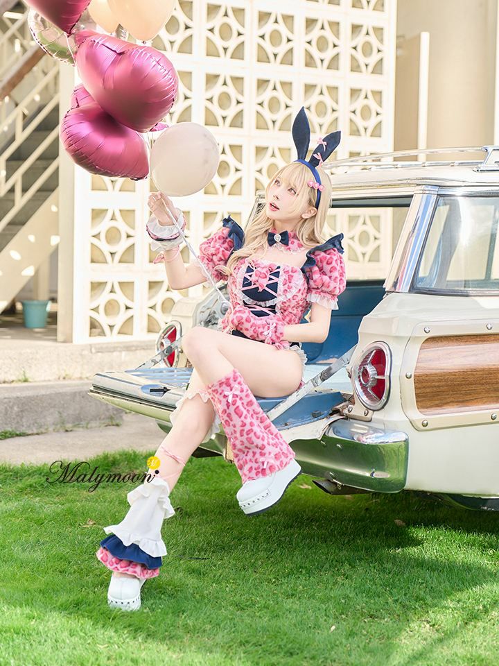 【7点セット】Malymoon マリームーン レオパードギャルバニー ハイレグ レオタード mlcs25186