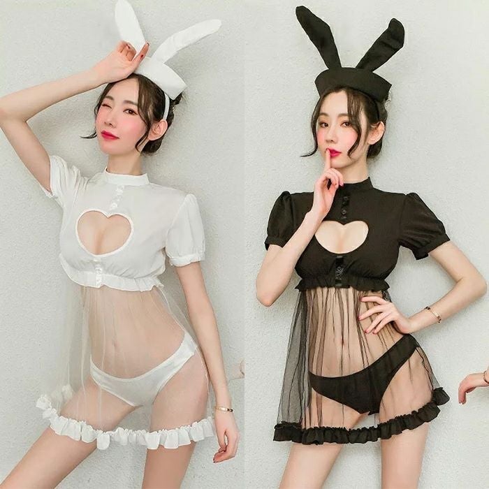 【3点セット】 MILK. えち透け キューティー バニー コスプレ mkc-0037