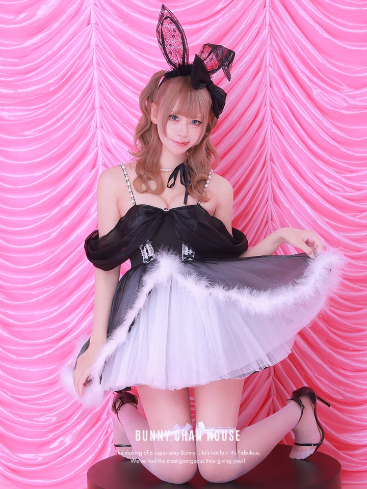 【3点セット】Alice in bunny party アリスインバニーパーティー ブラック vcsbn-250170-2b