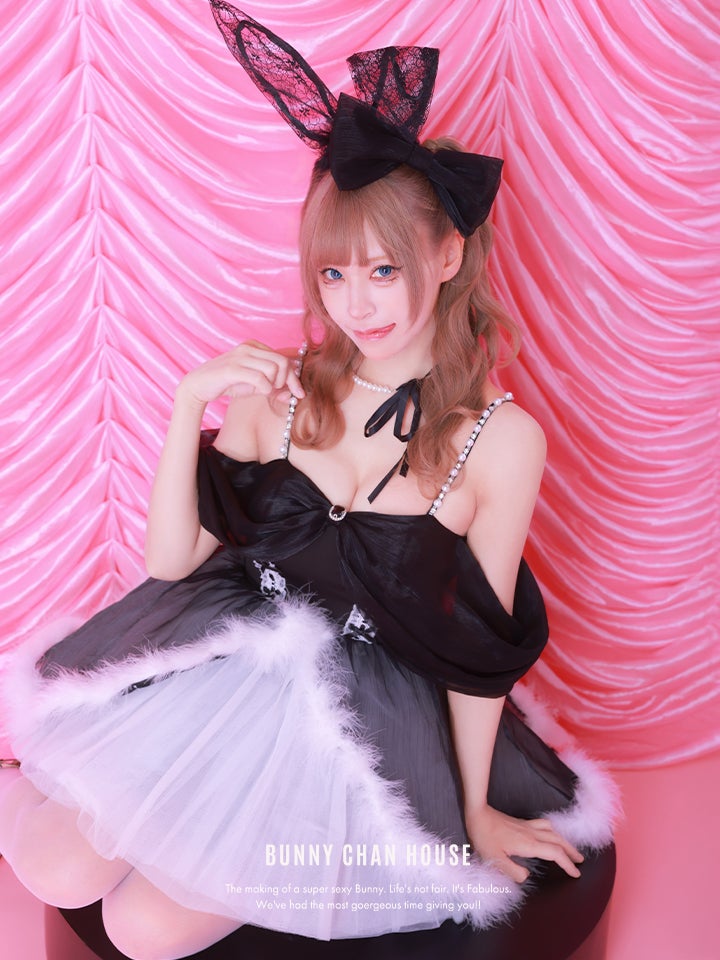【3点セット】Alice in bunny party アリスインバニーパーティー ブラック vcsbn-250170-2b