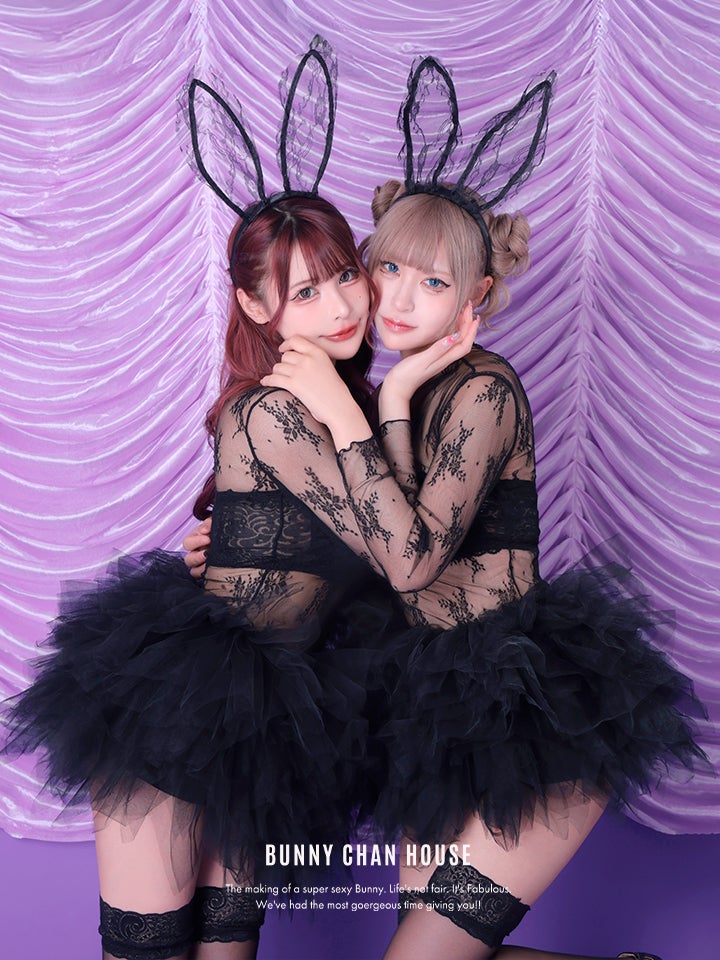 【4点セット】Charles de tyutyu Bunny. 黒 シャルルド チュチュ バニー vcscd-0059-a-nk
