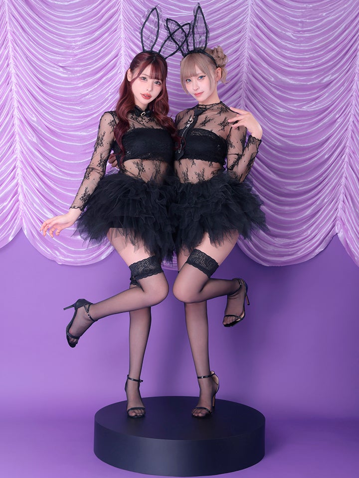【4点セット】Charles de tyutyu Bunny. 黒 シャルルド チュチュ バニー vcscd-0059-a-nk