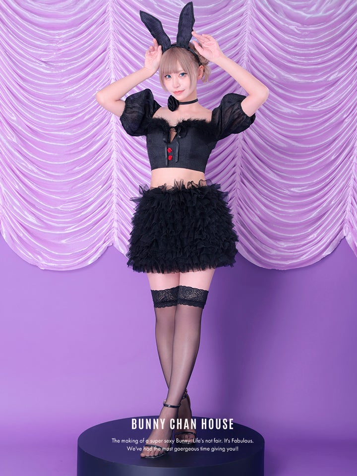 【3点セット】lulu Lilly Bunny. ルル リリー バニー ブラック vcsbn-240319-1