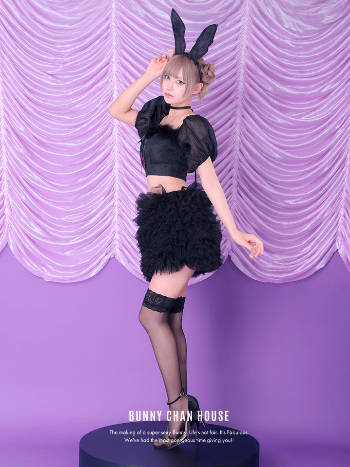 【3点セット】lulu Lilly Bunny. ルル リリー バニー ブラック vcsbn-240319-1