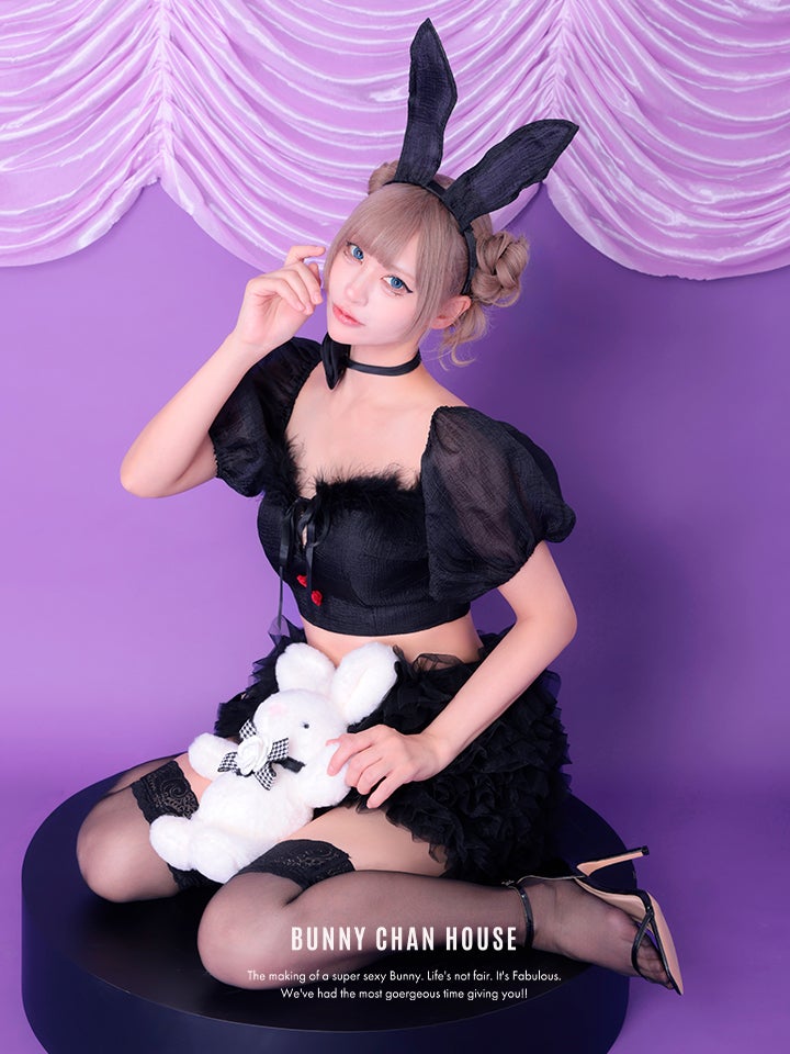 【3点セット】lulu Lilly Bunny. ルル リリー バニー ブラック vcsbn-240319-1