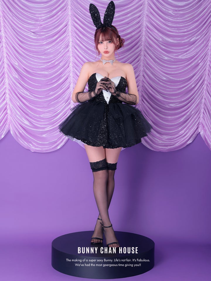 【2点セット】diamond jewelry bunny ダイアモンドジュエリーバニー スカート ブラック vcsbn-250238-2-ch