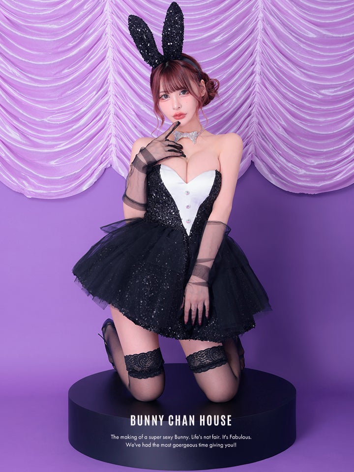 【2点セット】diamond jewelry bunny ダイアモンドジュエリーバニー スカート ブラック vcsbn-250238-2-ch