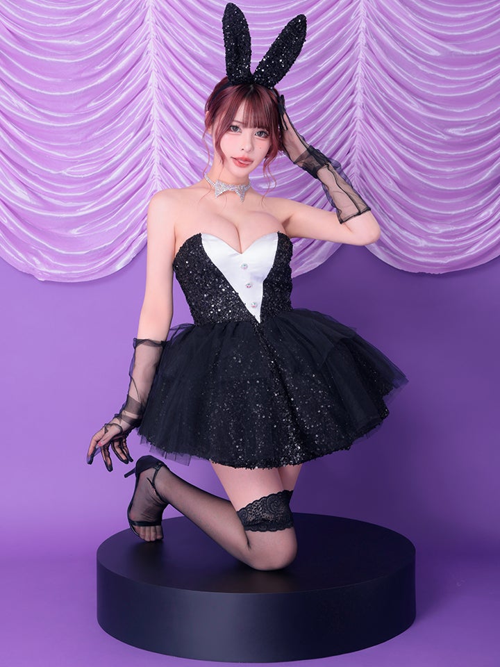 【2点セット】diamond jewelry bunny ダイアモンドジュエリーバニー スカート ブラック vcsbn-250238-2-ch