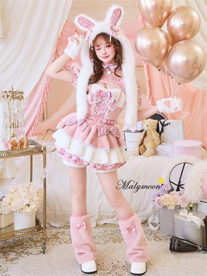【12点セット】Malymoon マリームーン  アムールファーバニーmlcs26012