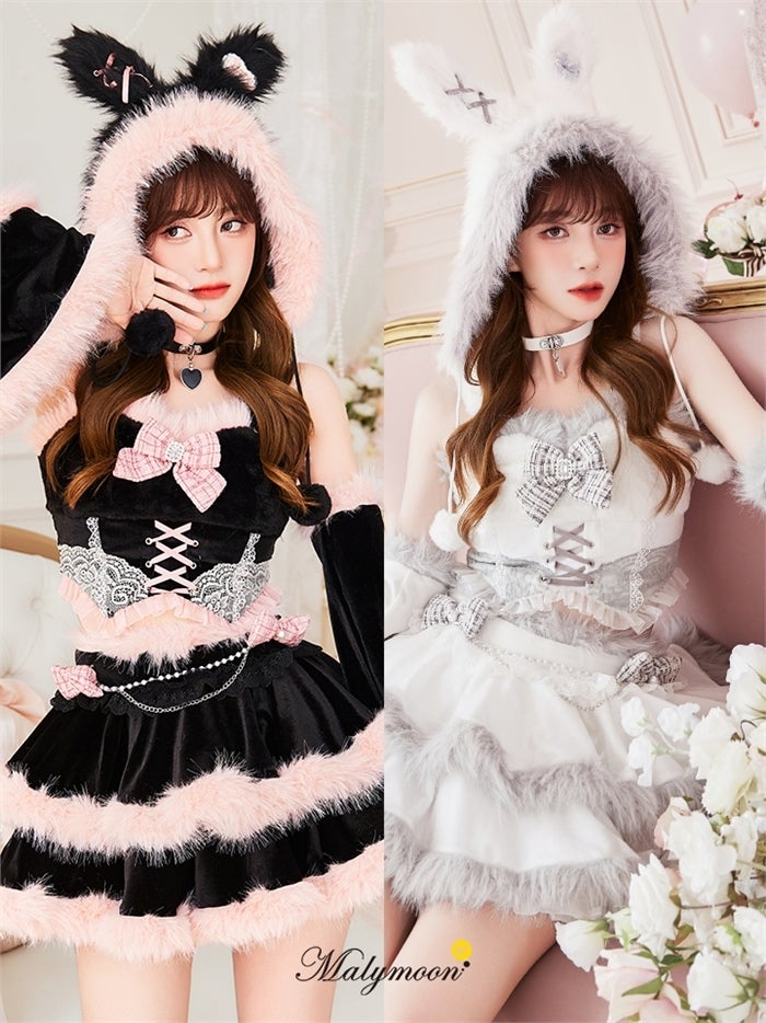 BUNNY CHAN HOUSE バニーガールコスチューム 黒と白 Bunny Girl | バニーコスプレ専門店 公式通販 | BUNNY CHAN HOUSE