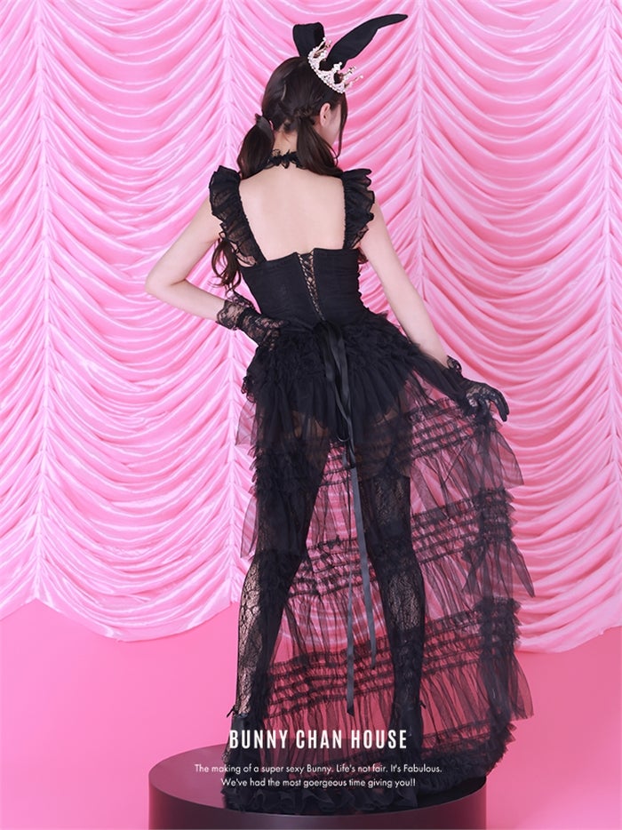 10th BUNNY Black Lace バニーガール vcsbn-260159