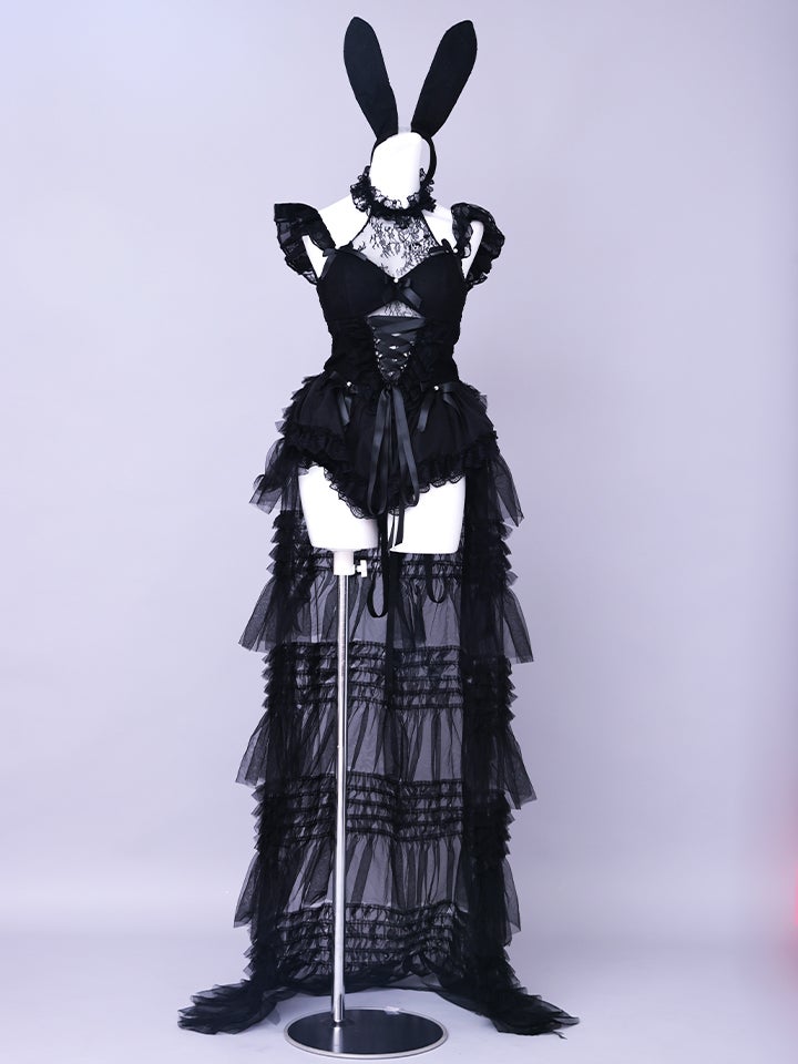 10th BUNNY Black Lace バニーガール vcsbn-260159