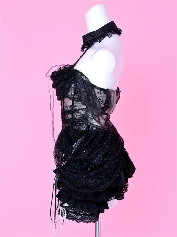 MARIA with fabulous Lace マリアウィズファビュラスレース レースバニー ブラック vcsbn-260530-2b