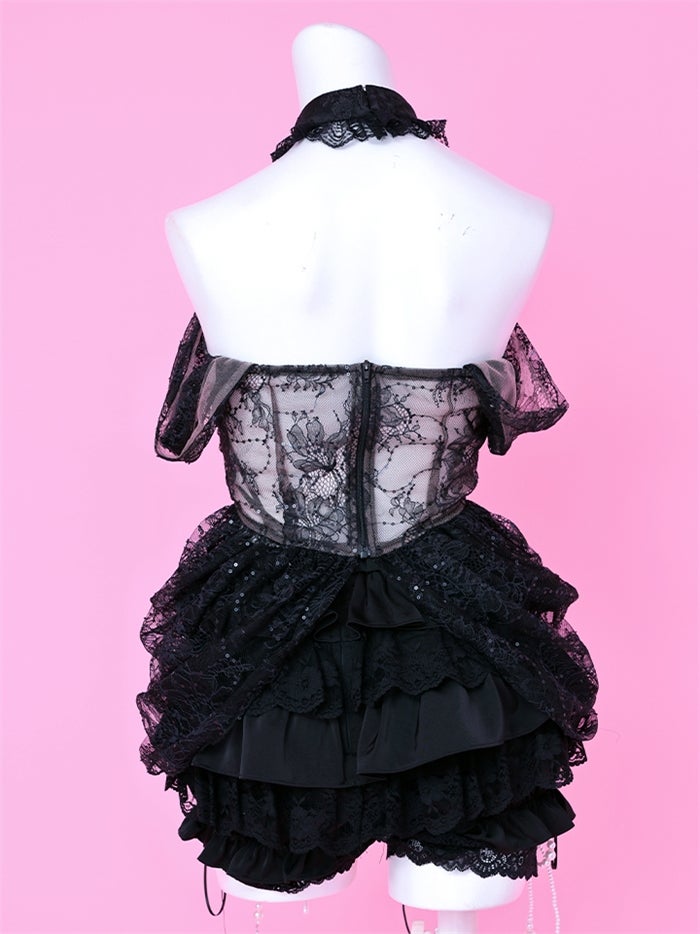 MARIA with fabulous Lace マリアウィズファビュラスレース レースバニー ブラック vcsbn-260530-2b
