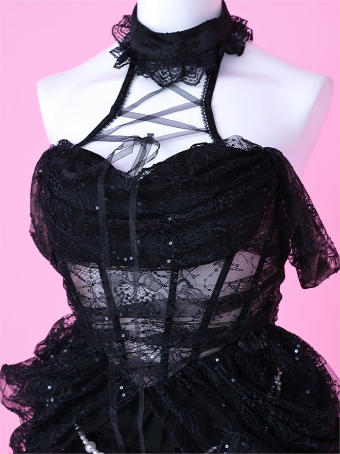 MARIA with fabulous Lace マリアウィズファビュラスレース レースバニー ブラック vcsbn-260530-2b