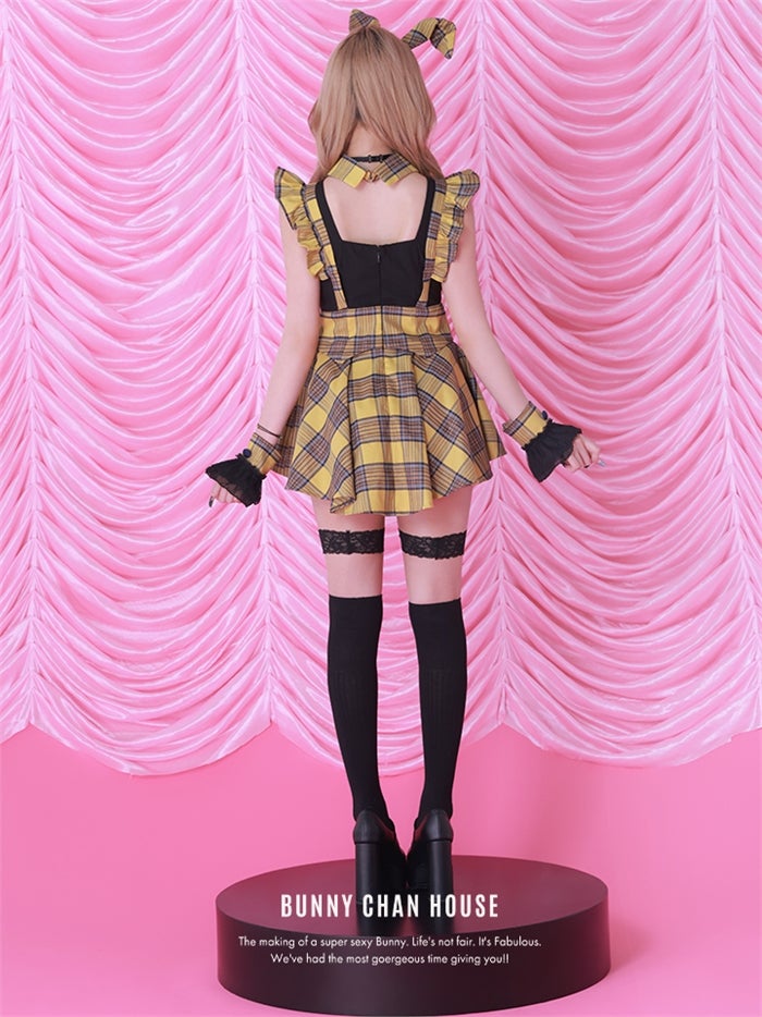 BITTER chocolate ビターチョコレート チェックバニー イエロー vcsbn-260153-2