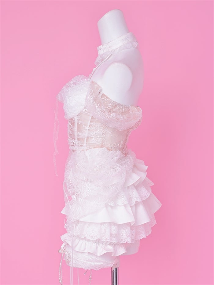MARIA with fabulous Lace マリアウィズファビュラスレース レースバニー ホワイト vcsbn-260530-1b