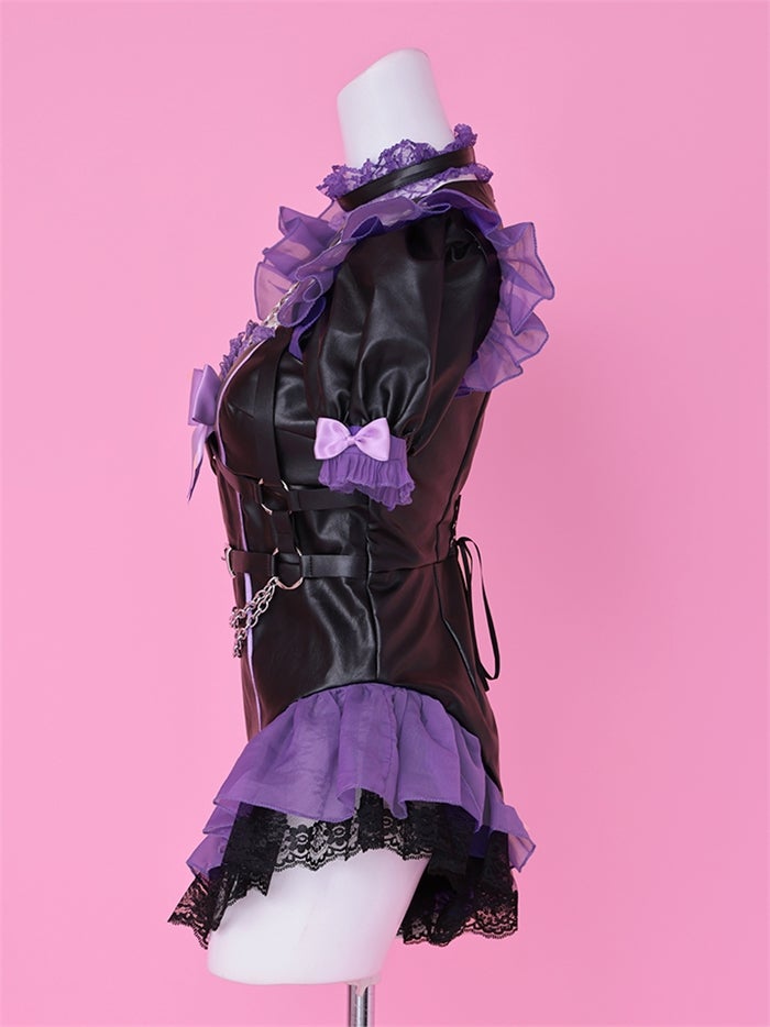 vanityME. × Chiroru コラボ Umber Doll アンバードール バニーコスプレ ブラック×ピンク ブラック×パープル vcsbn-260157