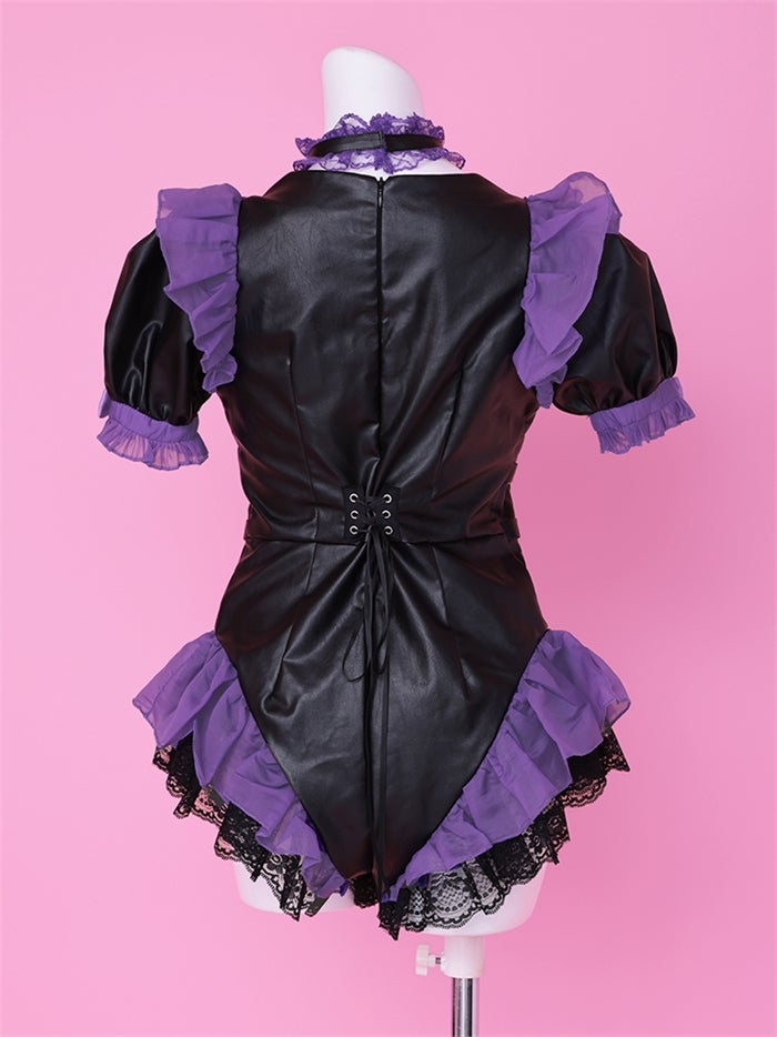 vanityME. × Chiroru コラボ Umber Doll アンバードール バニーコスプレ ブラック×ピンク ブラック×パープル vcsbn-260157