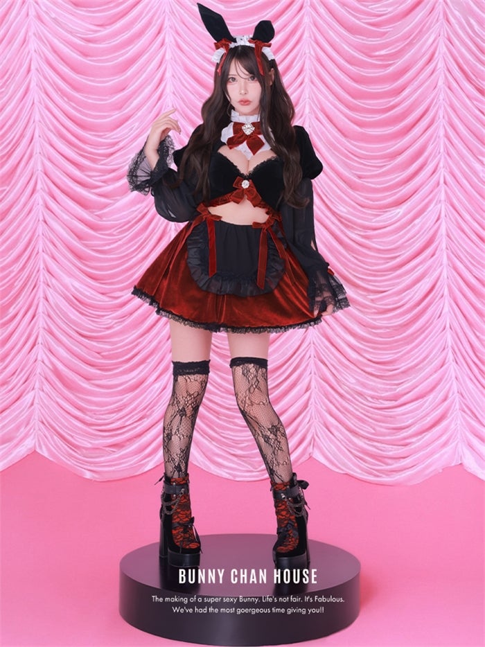 vanityME. × Chiroru コラボ UmberTwilight Bunny トワイライトバニー バニーコスプレ ブラック vcsbn-260156
