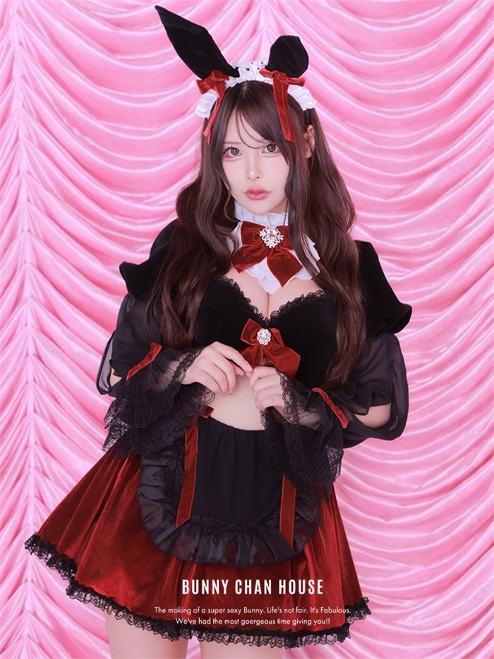 vanityME. × Chiroru コラボ UmberTwilight Bunny トワイライトバニー バニーコスプレ ブラック vcsbn-260156