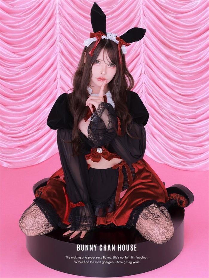 vanityME. × Chiroru コラボ UmberTwilight Bunny トワイライトバニー バニーコスプレ ブラック vcsbn-260156