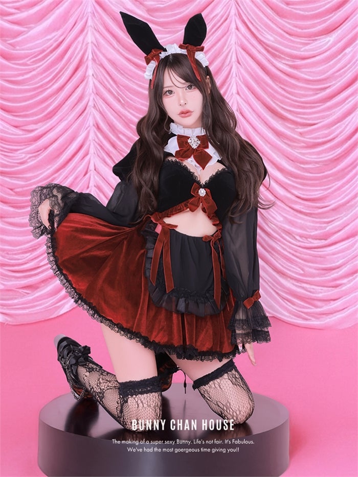 vanityME. × Chiroru コラボ UmberTwilight Bunny トワイライトバニー バニーコスプレ ブラック vcsbn-260156