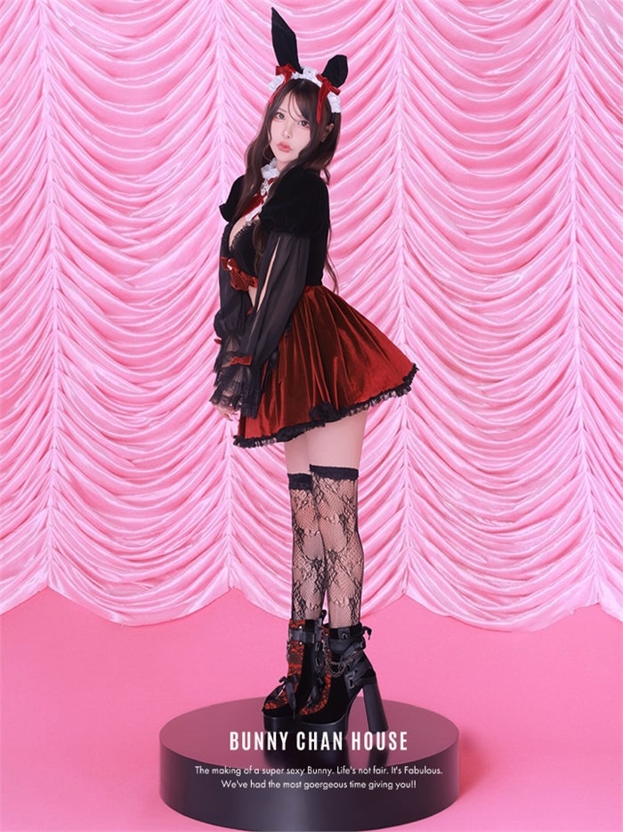 vanityME. × Chiroru コラボ UmberTwilight Bunny トワイライトバニー バニーコスプレ ブラック vcsbn-260156