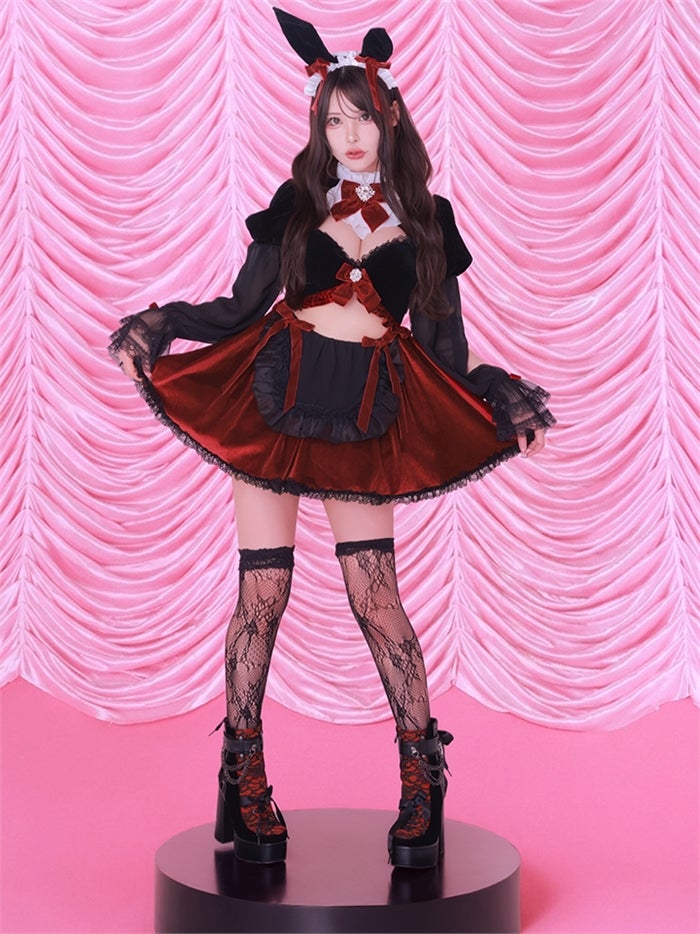 vanityME. × Chiroru コラボ UmberTwilight Bunny トワイライトバニー バニーコスプレ ブラック vcsbn-260156