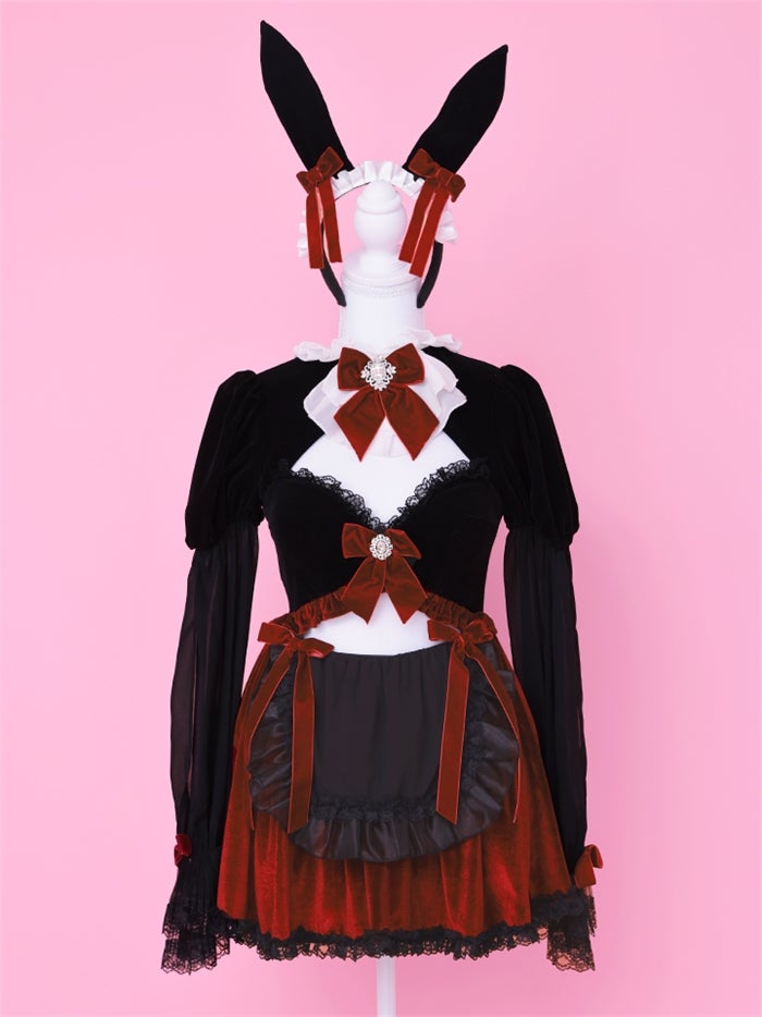 vanityME. × Chiroru コラボ UmberTwilight Bunny トワイライトバニー バニーコスプレ ブラック vcsbn-260156